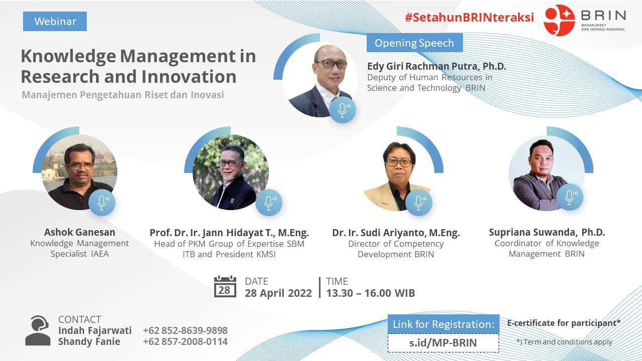 Webinar Series ”Knowledge Management in Research and Innovation”