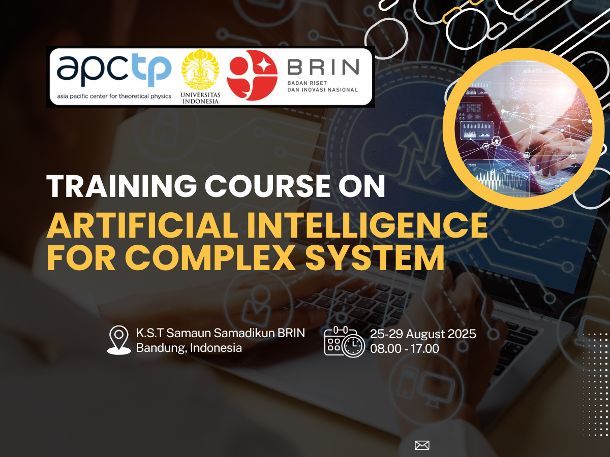APCTP Training Course on Artificial Intelligence for Complex System