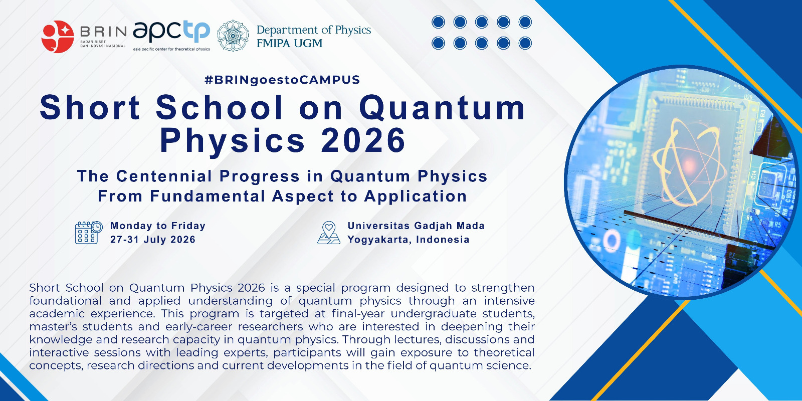 Short School on Quantum Physics 2026 