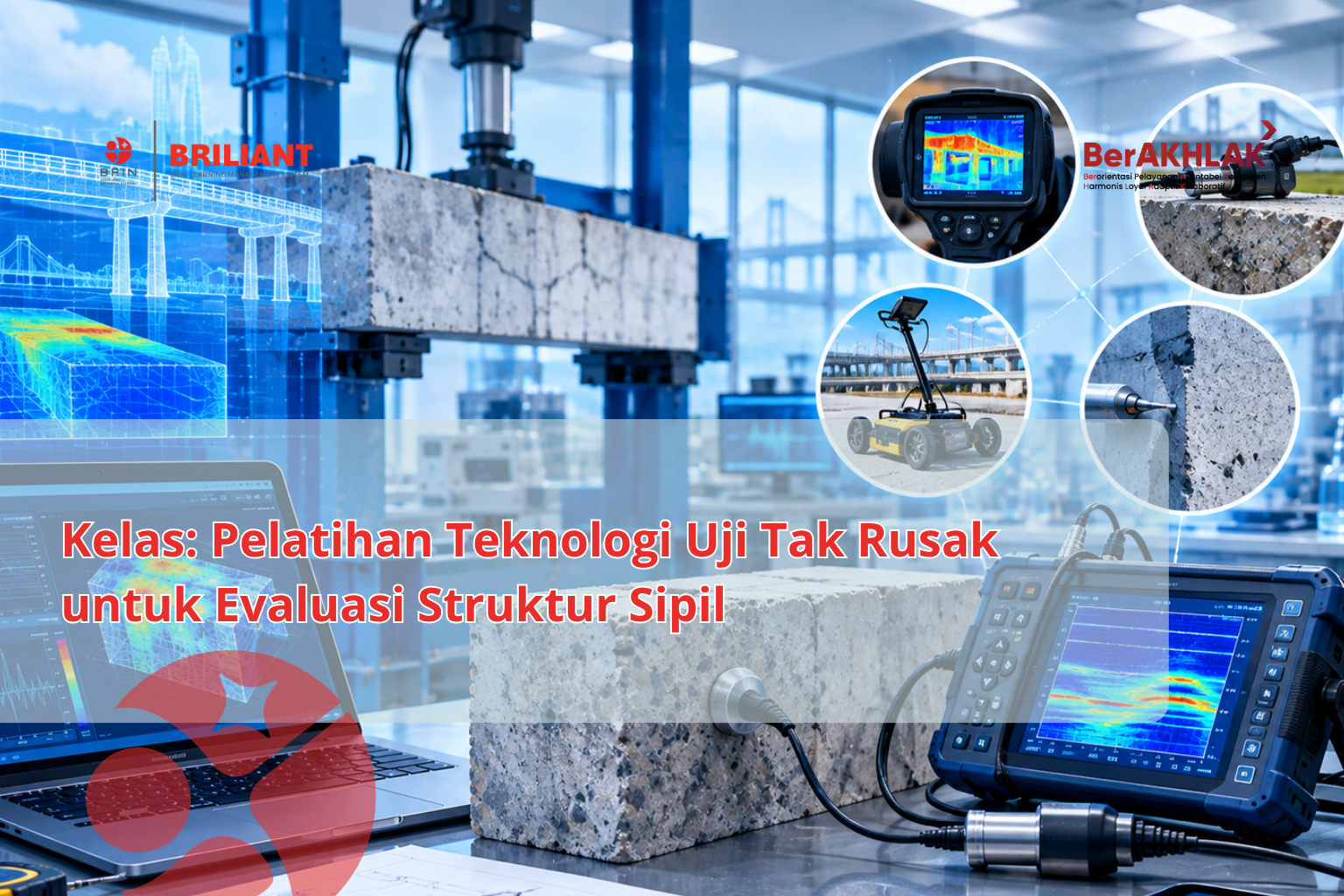 Kelas: Pelatihan Teknologi Uji Tak Rusak untuk  Evaluasi Struktur Sipil